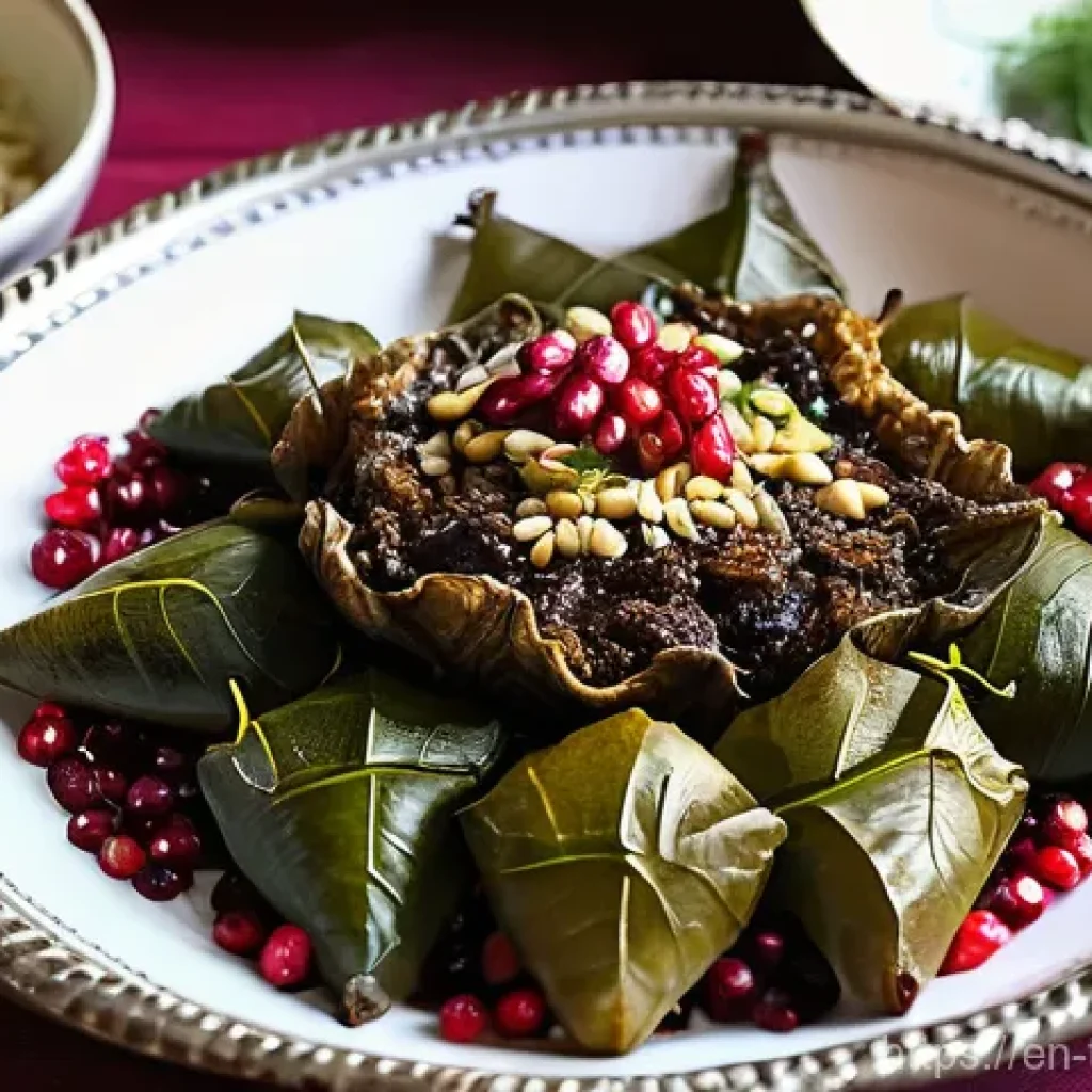튀르키예의 전통적 명절 요리 - **"The Grand Feast: Kuzu Tandır and İ&ccedil; Pilav"**
    A visually rich, overhead shot of a meticulously...