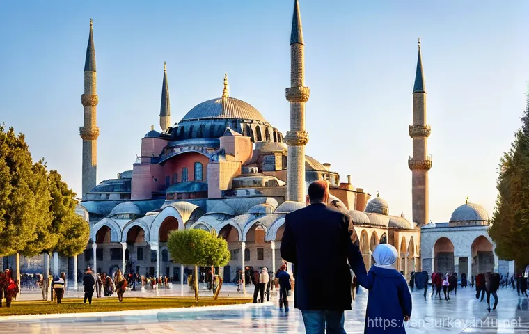 튀르키예 도심 속 역사 유적지 - **Istanbul's Historic Heartbeat:**
"A vibrant scene in Istanbul's Sultanahmet Square, featuring ...
