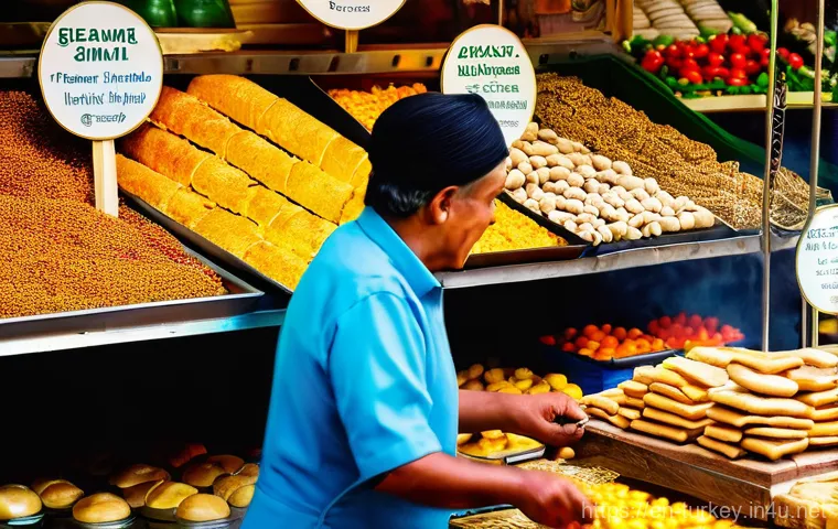 튀르키예 전통 시장 가이드 - **A Vibrant Turkish Grand Bazaar Scene:** A wide-angle, photorealistic shot capturing the bustling a... 튀르키예 전통 시장 가이드 - **A Vibrant Turkish Grand Bazaar Scene:** A wide-angle, photorealistic shot capturing the bustling a...