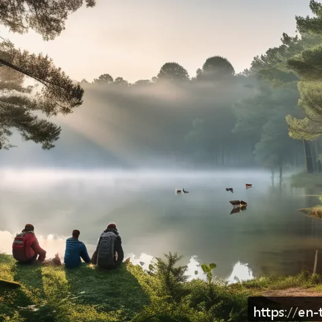 튀르키예의 주요 자연 보호 구역 - A serene forest scene in Belgrad Forest near Istanbul during early morning mist, featuring dense oak...